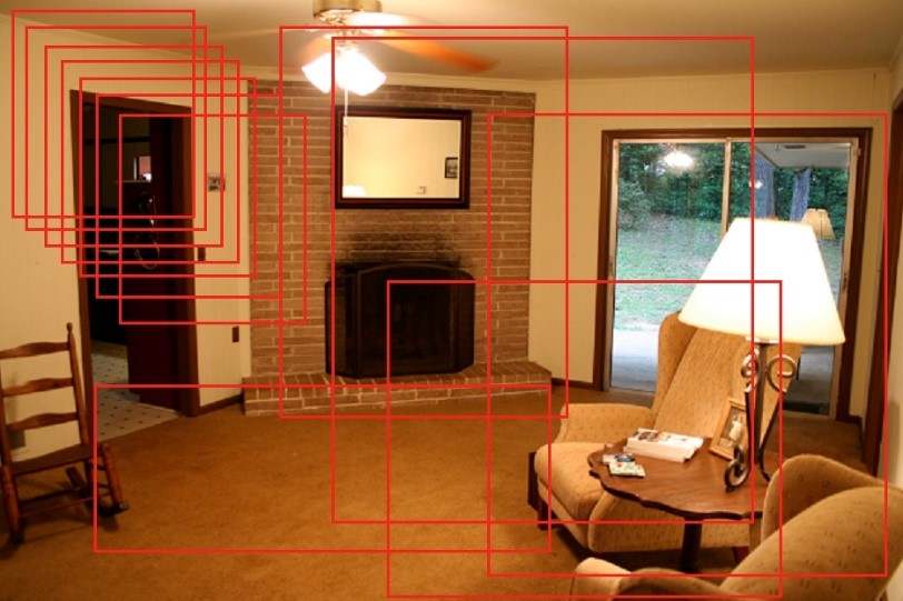 Better Balance AI-powered home safety assessment with object detection identifying fall hazards in elderly patient homes